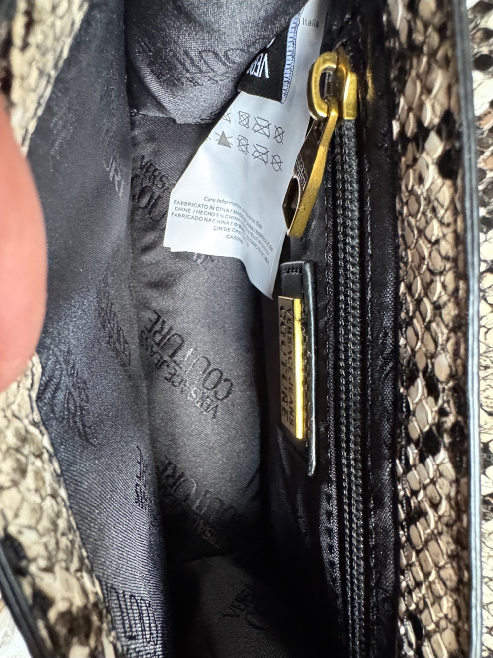 Versace Jean couture python NWT - Picture 6 of 9